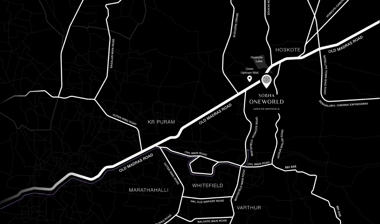 SOBHA OneWorld Location Map
